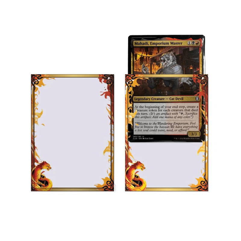 Evoretro Printed Card Sleeves 66x91mm - Flames 60ct