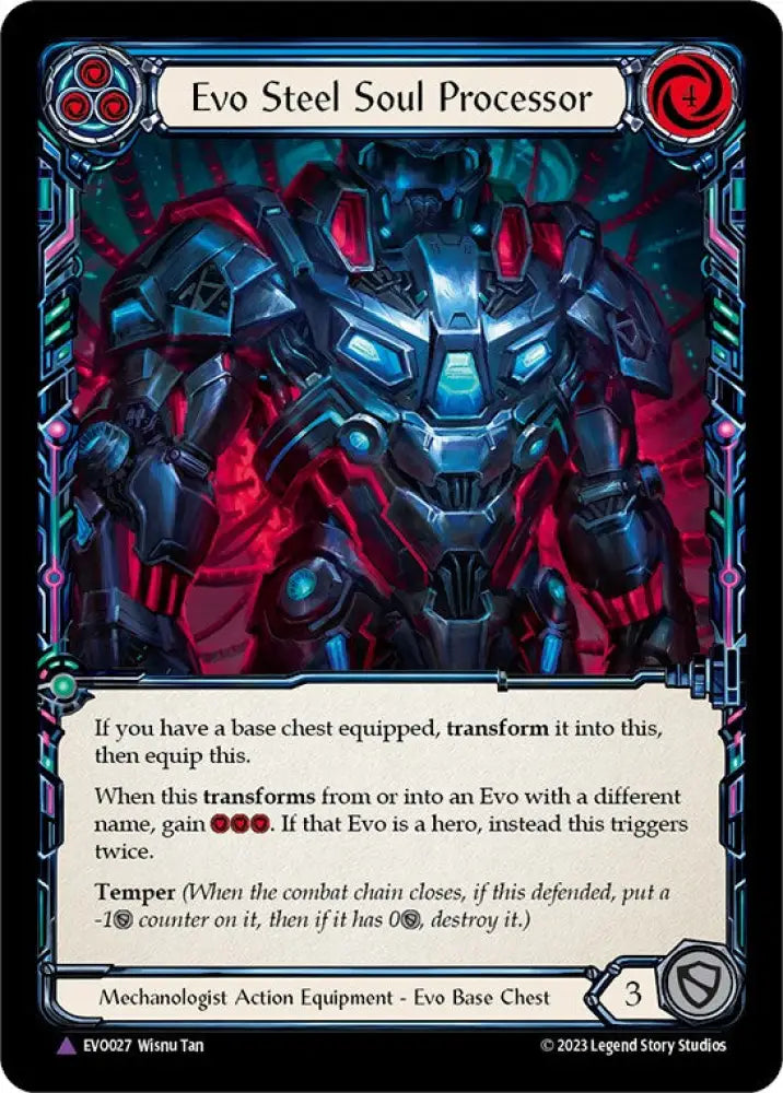 Evo Steel Soul Processor (Marvel) [Bright Lights] Cold Foil - Flesh And Blood Single