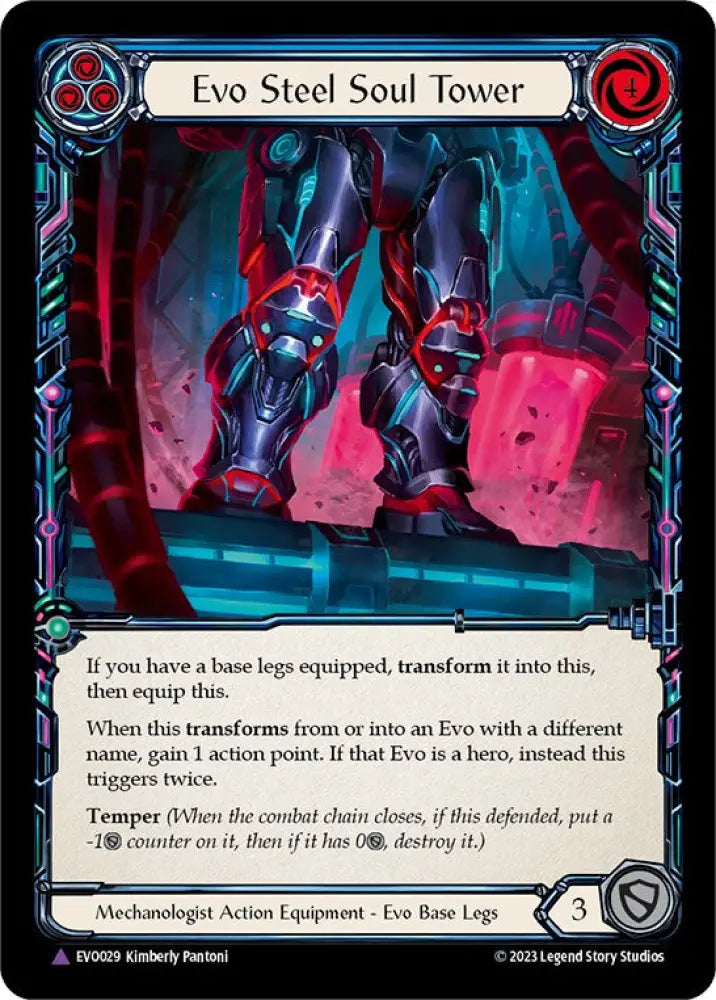 Evo Steel Soul Tower (Marvel) [Bright Lights] Cold Foil - Flesh And Blood Single