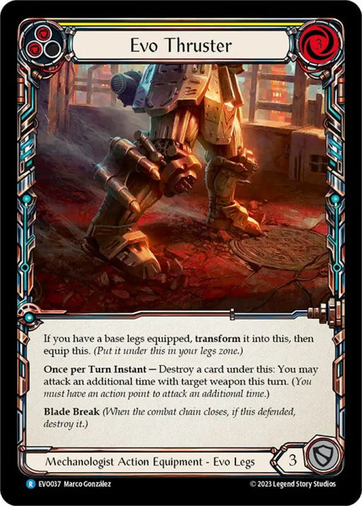 Evo Thruster [Bright Lights] Cold Foil - Flesh And Blood Single