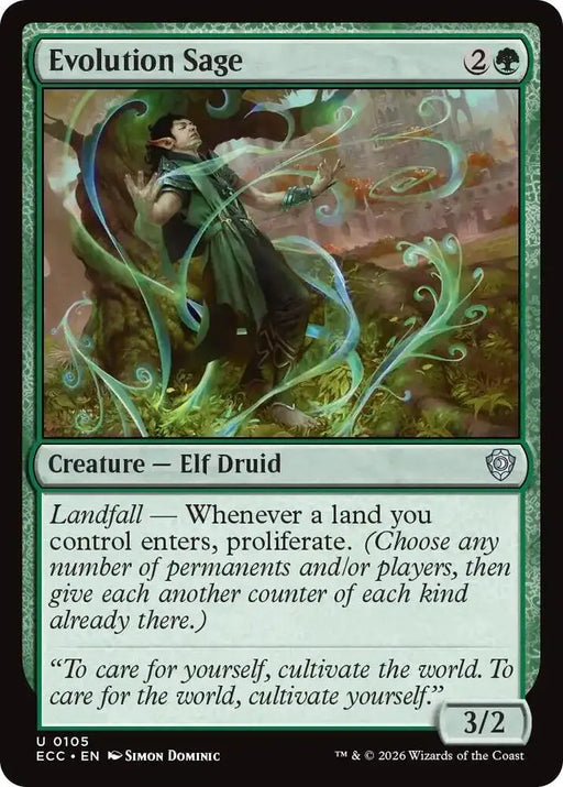 Evolution Sage (105) [Lorwyn Eclipsed Commander]