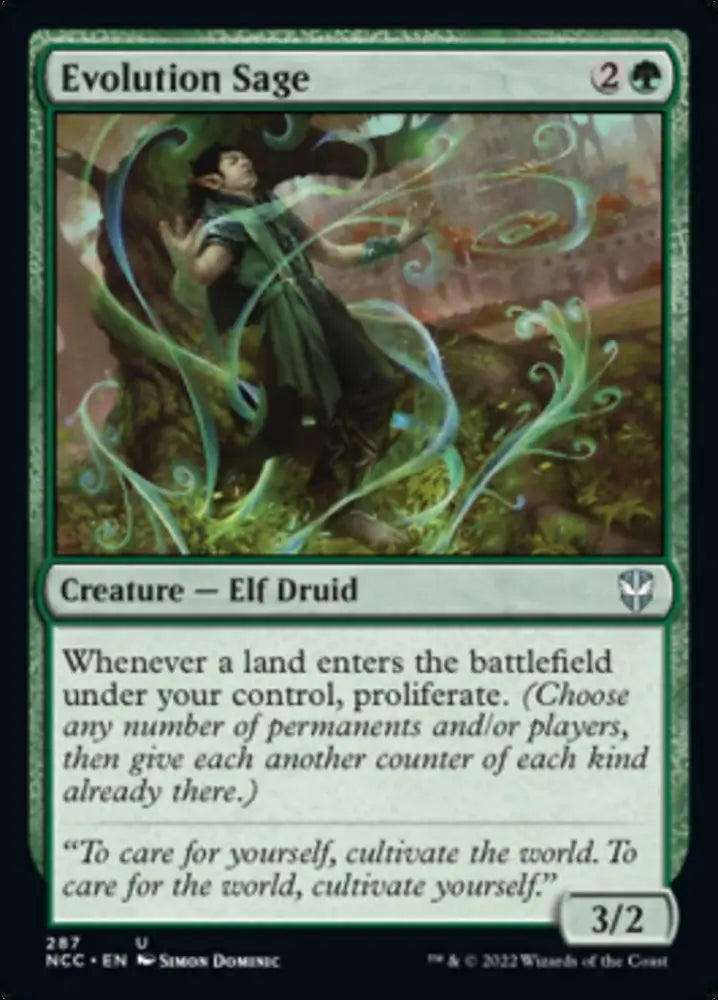 Evolution Sage [Streets of New Capenna Commander] - MTG Single