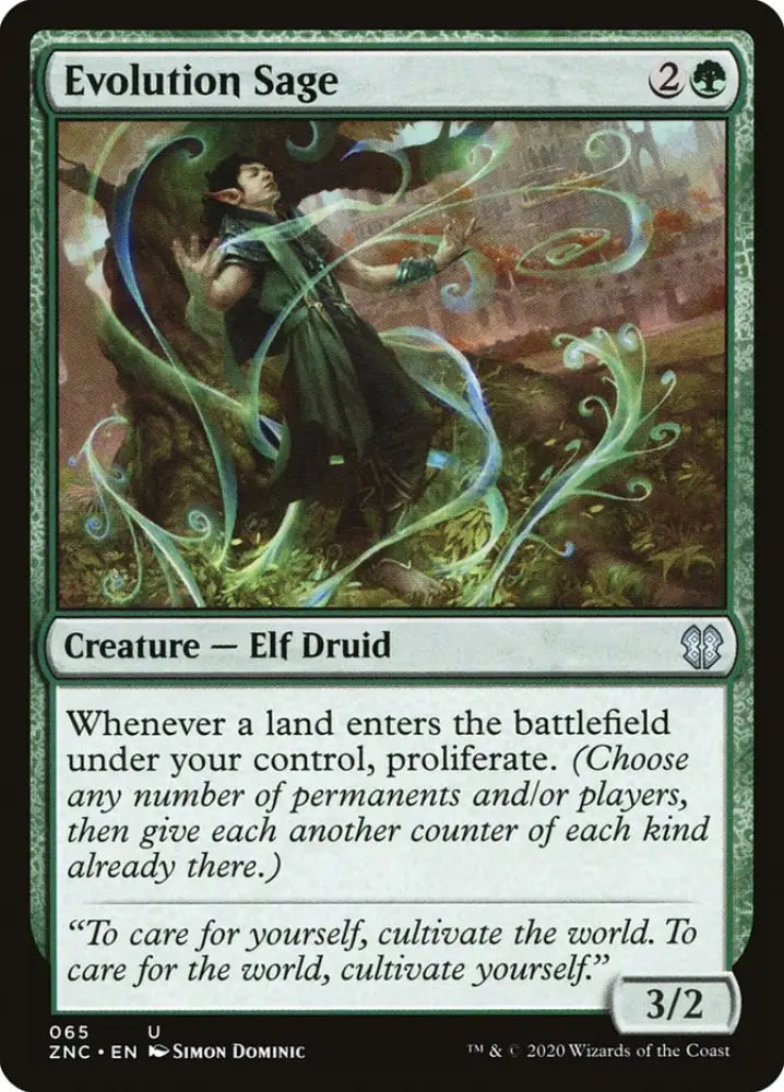 Evolution Sage [Zendikar Rising Commander] - MTG Single