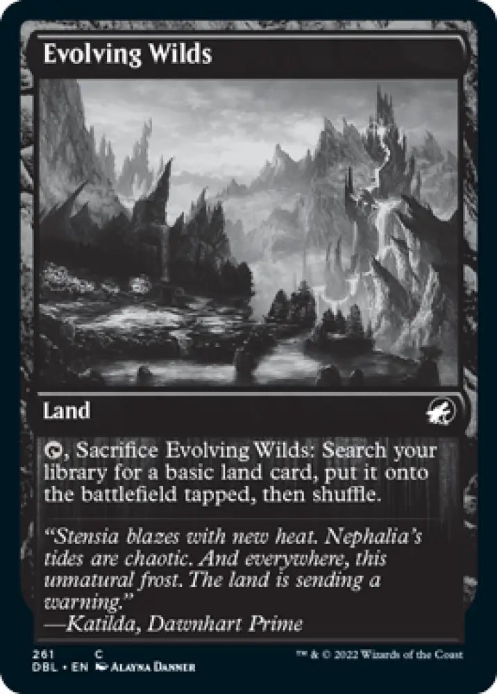 Evolving Wilds (261) [Innistrad: Double Feature] - MTG Single