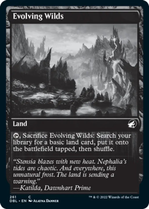 Evolving Wilds (261) [Innistrad: Double Feature] - MTG Single