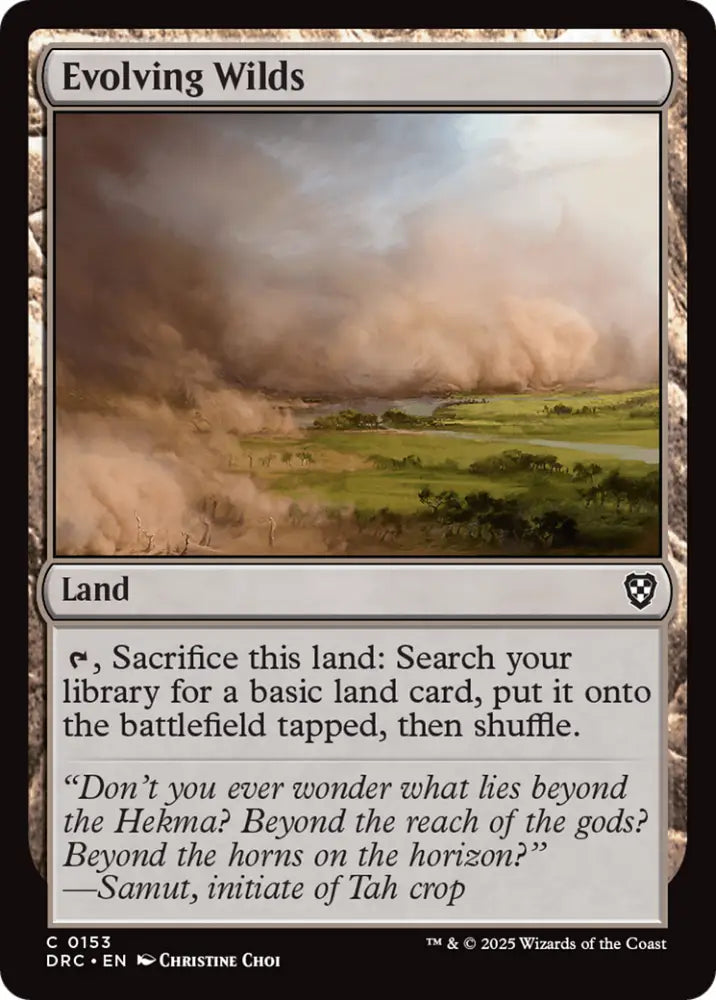 Evolving Wilds [Aetherdrift Commander] - MTG Single