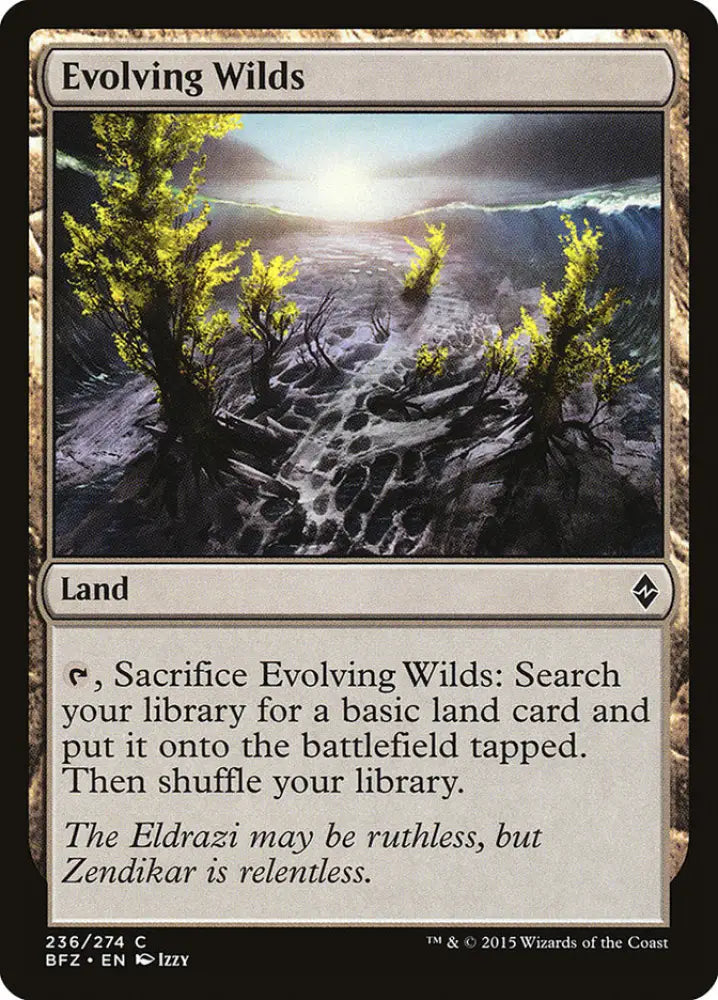 Evolving Wilds [Battle for Zendikar] - MTG Single