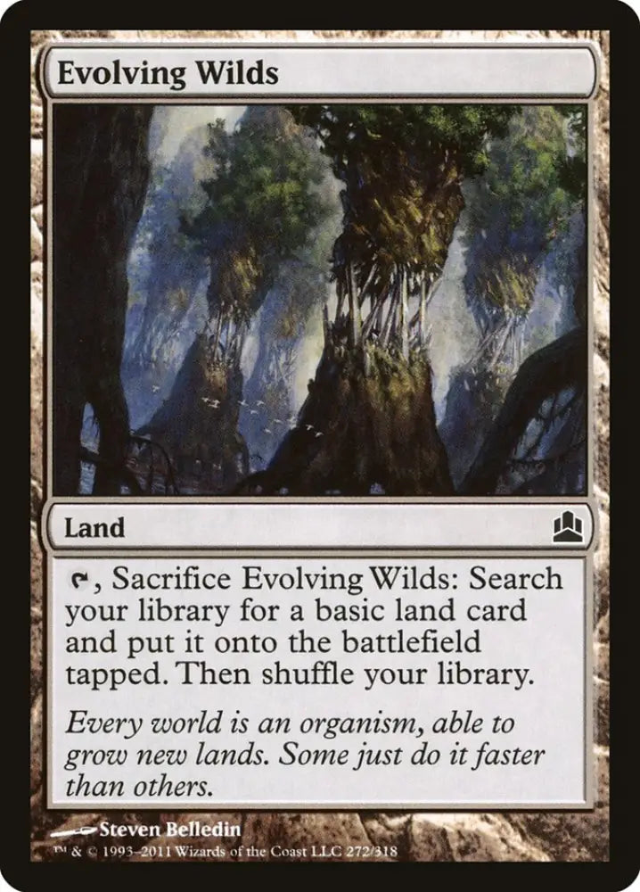 Evolving Wilds [Commander 2011] - MTG Single