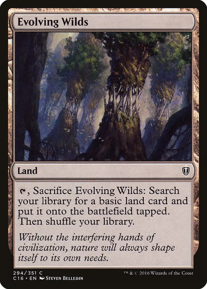 Evolving Wilds [Commander 2016] - MTG Single