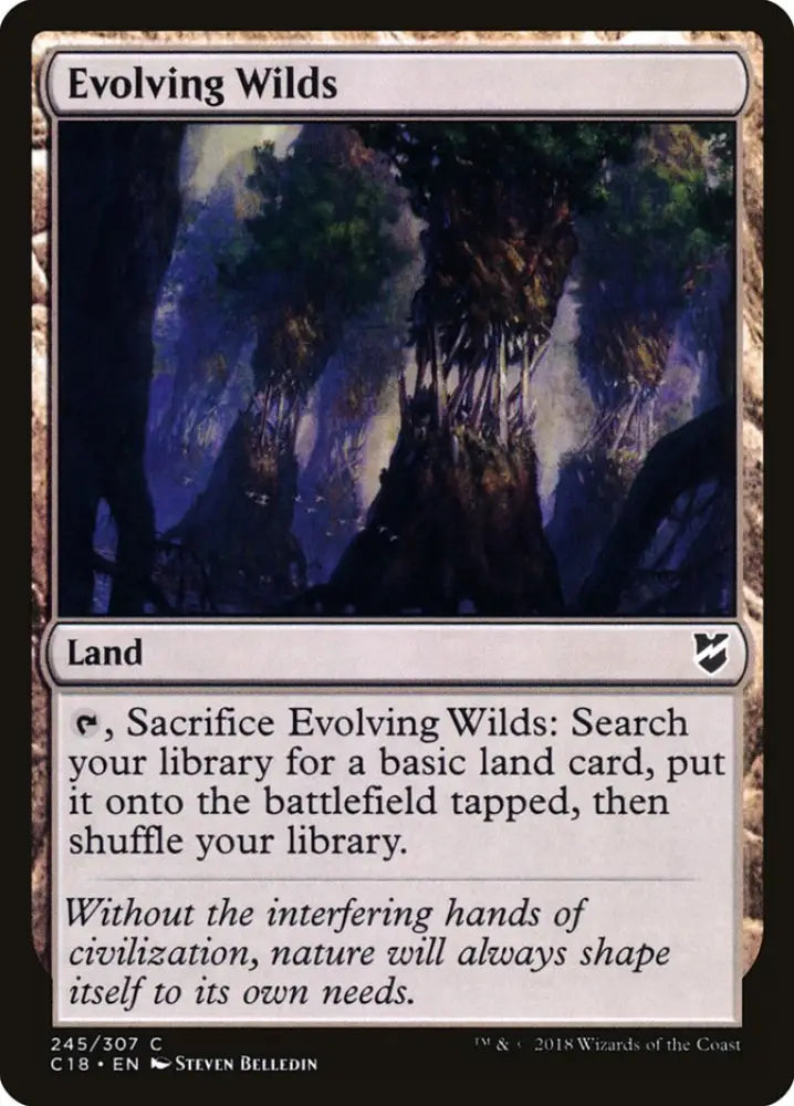 Evolving Wilds [Commander 2018] - MTG Single