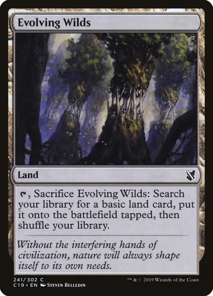 Evolving Wilds [Commander 2019] - MTG Single