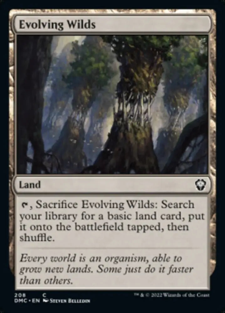 Evolving Wilds [Dominaria United Commander] - MTG Single