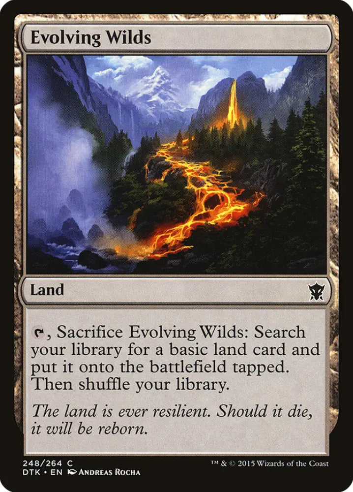Evolving Wilds [Dragons of Tarkir] - MTG Single
