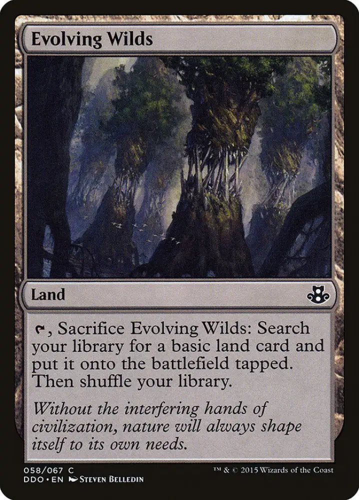 Evolving Wilds [Duel Decks: Elspeth vs. Kiora] - MTG Single