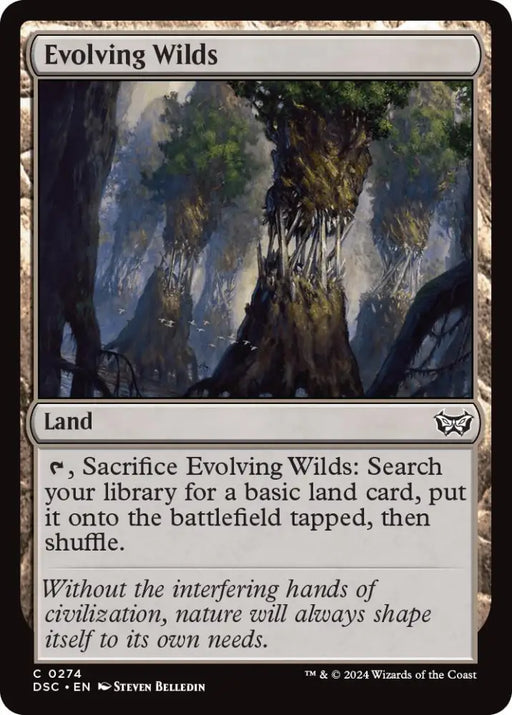 Evolving Wilds [Duskmourn: House of Horror Commander] - MTG Single