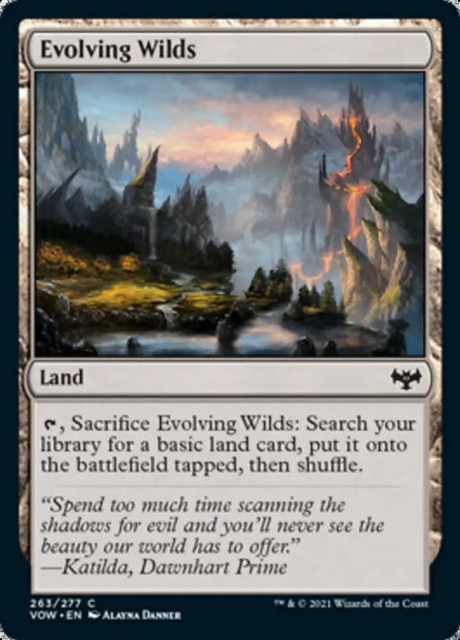 Evolving Wilds [Innistrad: Crimson Vow] - MTG Single