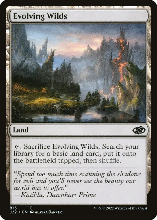 Evolving Wilds [Jumpstart 2022] - MTG Single