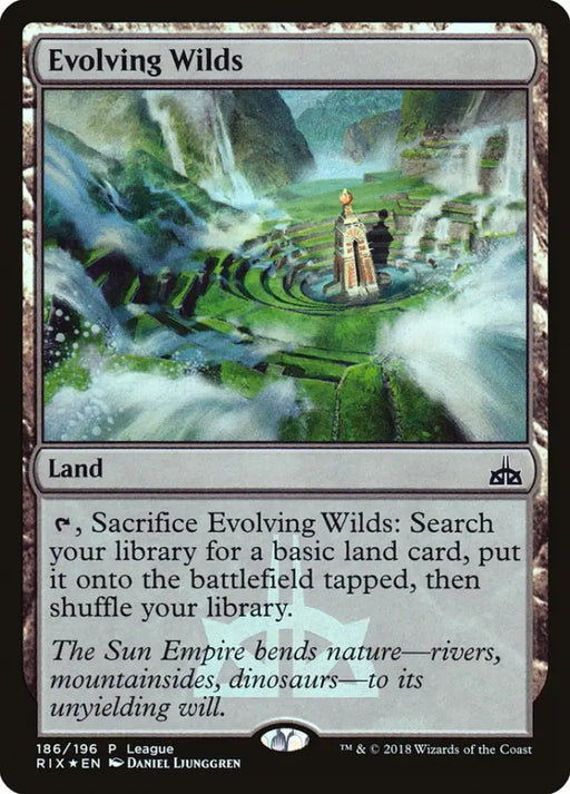 Evolving Wilds (League) [Rivals of Ixalan Promos] - MTG Single