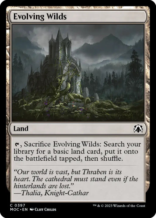 Evolving Wilds [March of the Machine Commander] - MTG Single