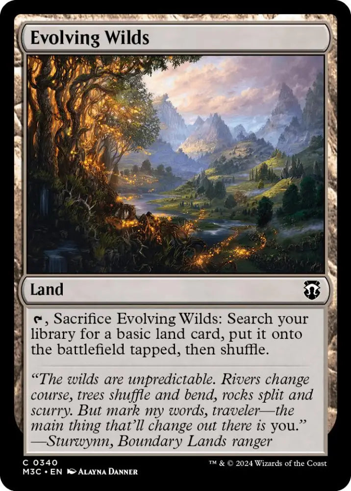 Evolving Wilds [Modern Horizons 3 Commander] - MTG Single