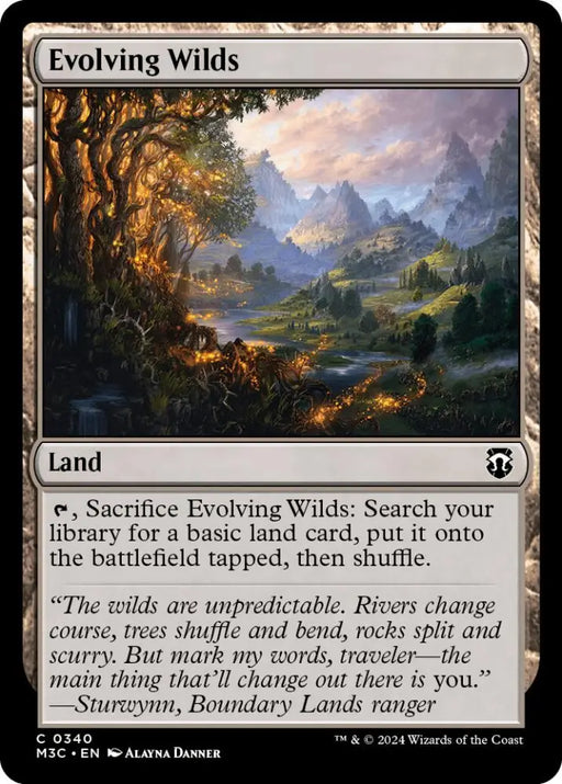 Evolving Wilds [Modern Horizons 3 Commander] - MTG Single