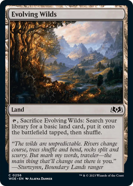 Evolving Wilds [Wilds of Eldraine] - MTG Single