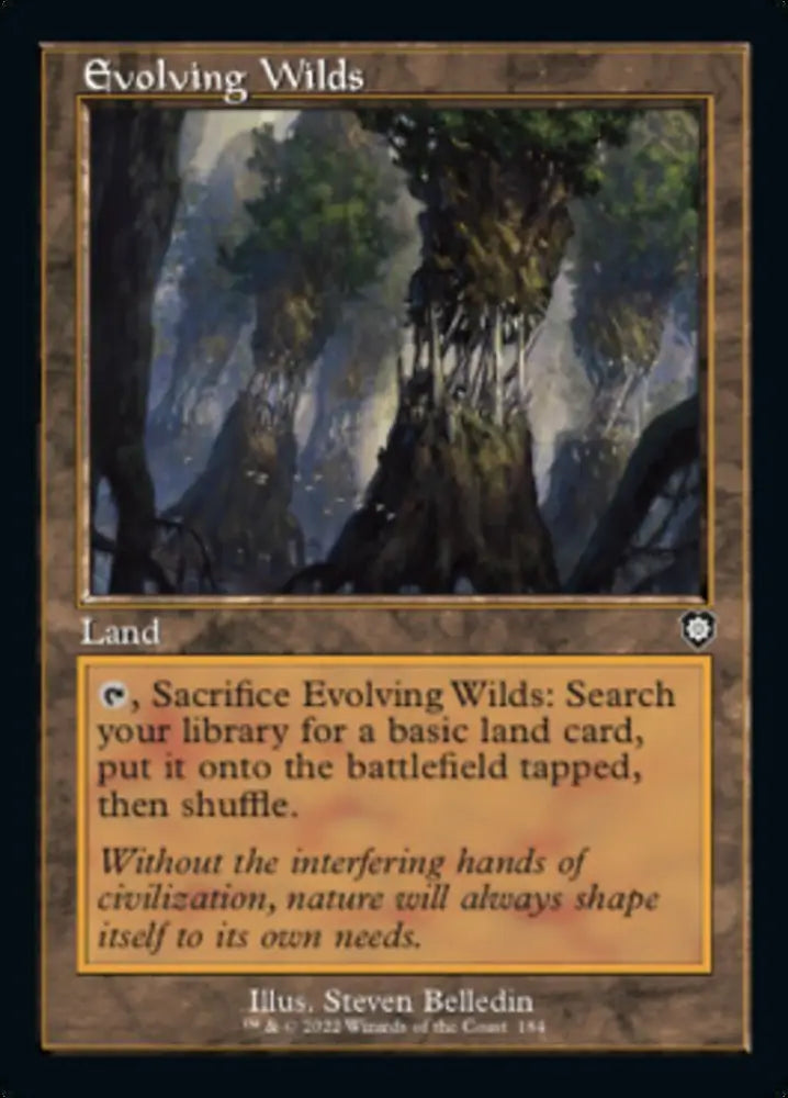 Evolving Wilds (Retro) [The Brothers’ War Commander] - MTG Single