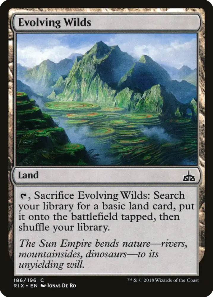 Evolving Wilds [Rivals of Ixalan] - MTG Single