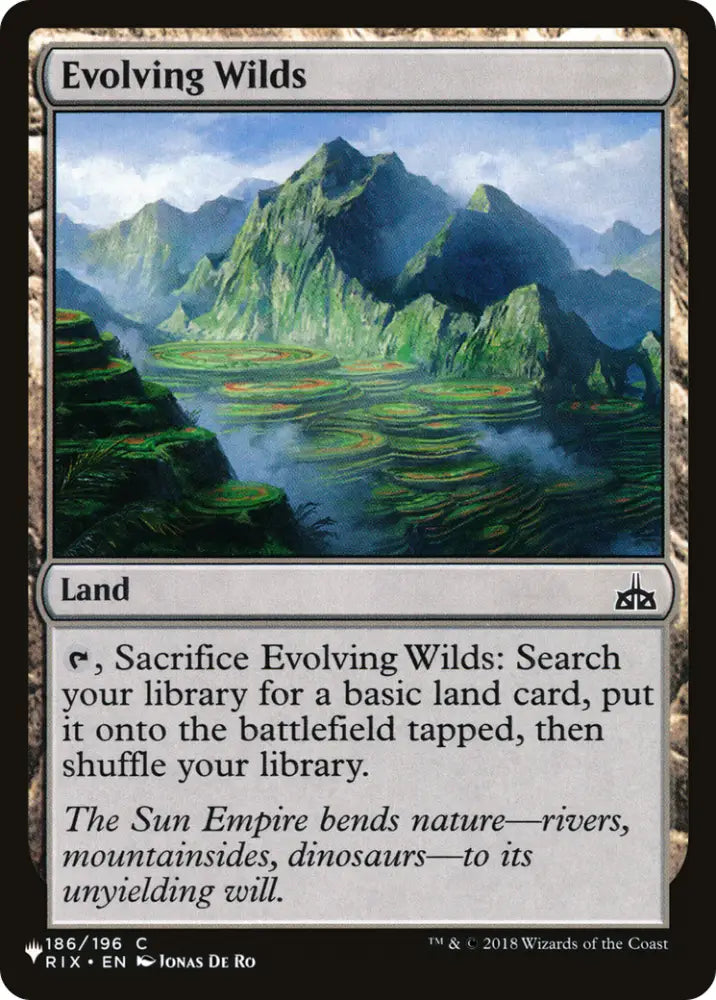 Evolving Wilds [Secret Lair: From Cute to Brute] - MTG Single