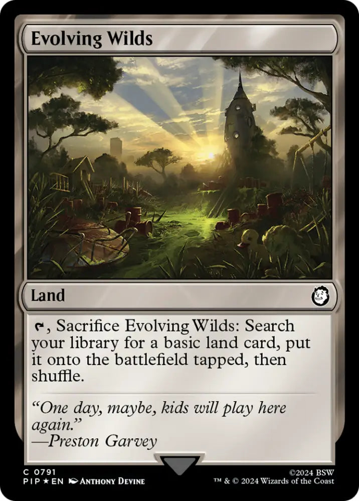 Evolving Wilds (Surge Foil) [Fallout] - MTG Single