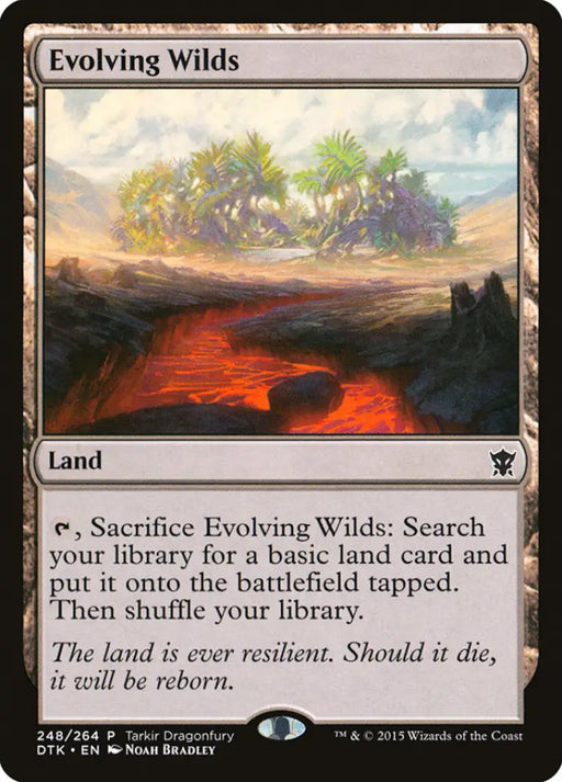 Evolving Wilds [Tarkir Dragonfury] - MTG Single