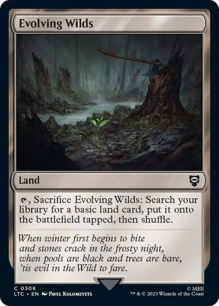 Evolving Wilds [The Lord of the Rings: Tales of Middle-Earth Commander] - MTG Single