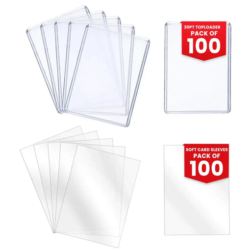 Evoretro 100 Top Loaders & 100 Sleeves Pack - Accessoire