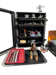 Evoretro Aluminum Miniatures Display & Carry Case with 5 Metal Trays - Accessoire