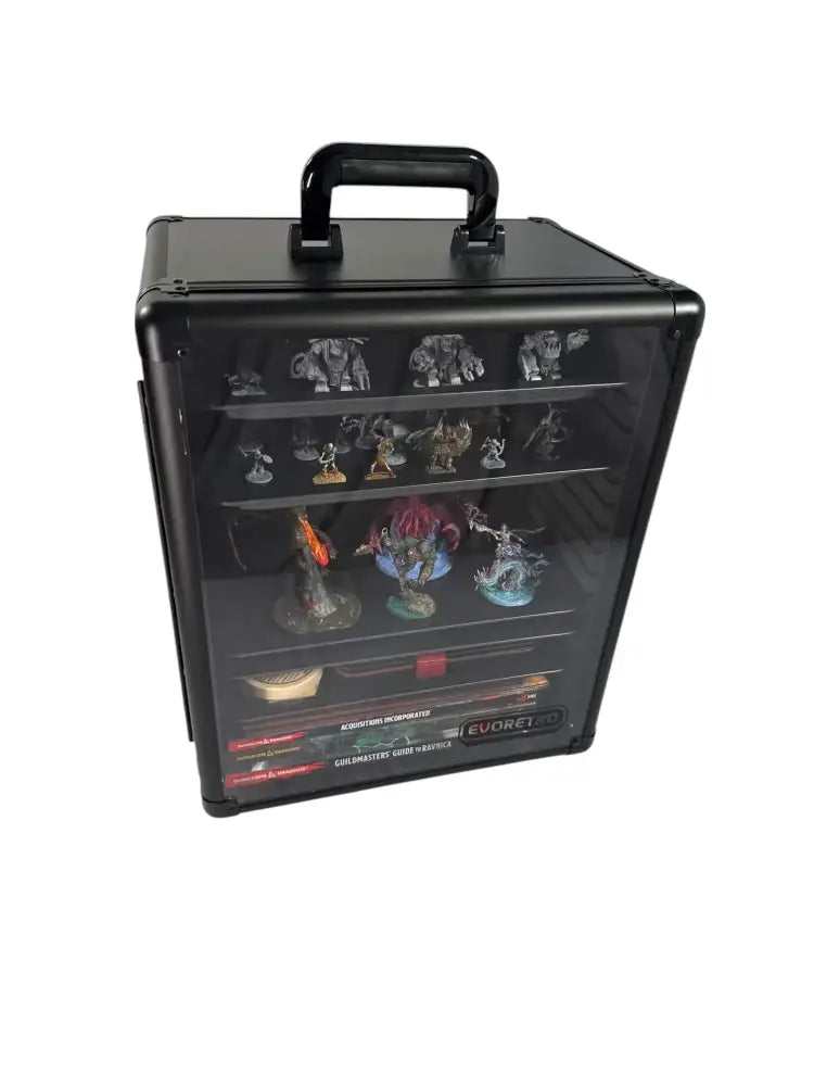 Evoretro Aluminum Miniatures Display & Carry Case with 5 Metal Trays - Accessoire