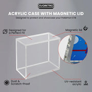 Evoretro Pokemon Acrylic Case for Elite Trainer Box with Magnetic Lid - Accessoire
