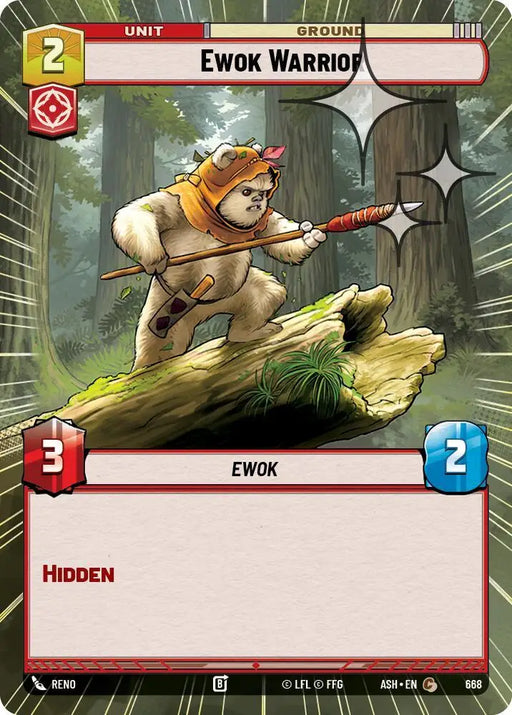 Ewok Warrior (Hyperspace Foil) (668) [Ashes of the Empire]