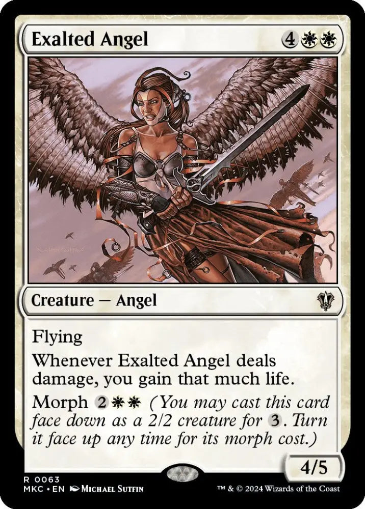 Exalted Angel [Murders at Karlov Manor Commander] - MTG Single