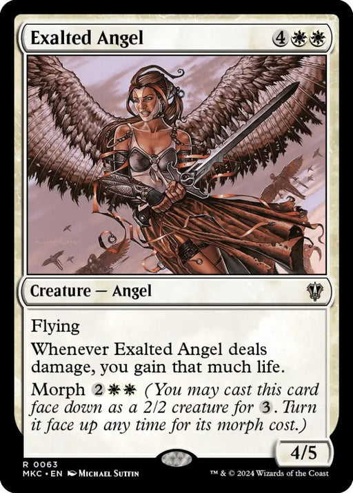 Exalted Angel [Murders at Karlov Manor Commander] - MTG Single