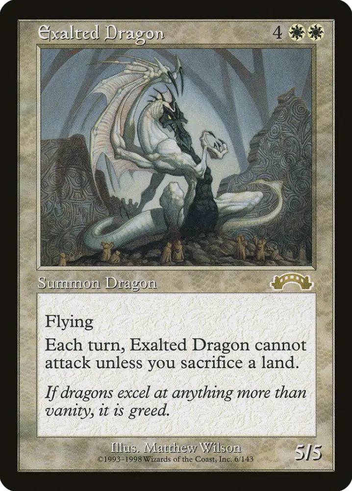 Exalted Dragon [Exodus] - MTG Single
