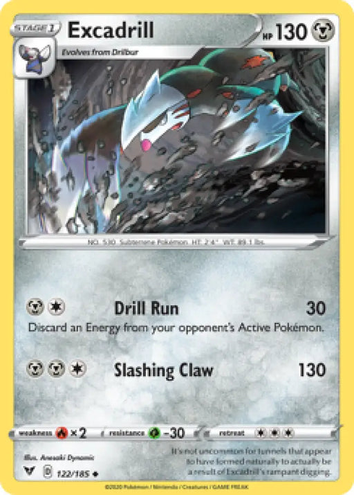 Excadrill (122/185) [Sword & Shield: Vivid Voltage] - Pokemon Single