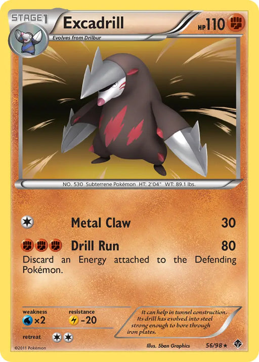 Excadrill (56/98) [Black & White: Emerging Powers] - Pokemon Single