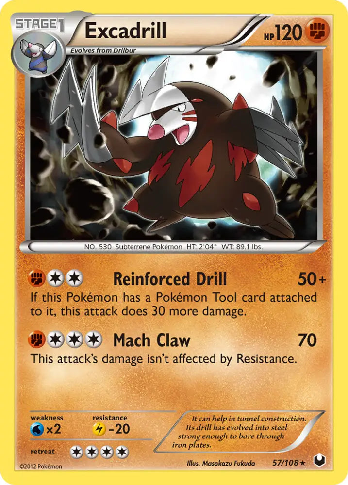Excadrill (57/108) [Black & White: Dark Explorers] - Pokemon Single