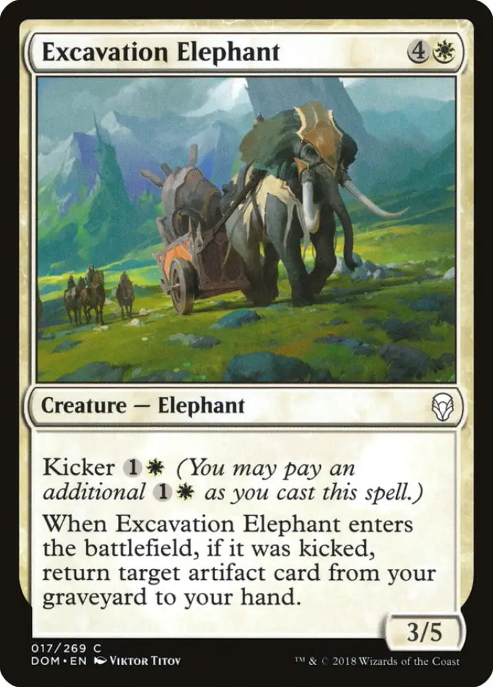 Excavation Elephant [Dominaria] - MTG Single