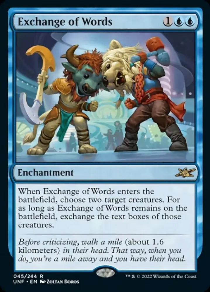 Exchange of Words [Unfinity] - MTG Single