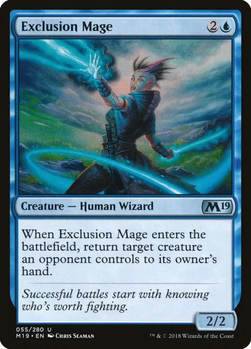 Exclusion Mage [Core Set 2019] - MTG Single