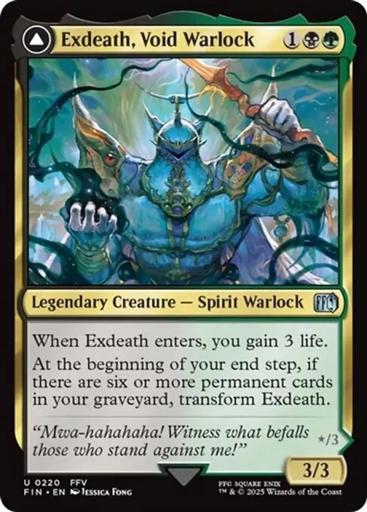 Exdeath, Void Warlock // Neo Exdeath, Dimension's End (220) [Final Fantasy]