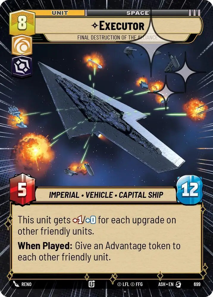 Executor - Final Destruction of the Alliance (Hyperspace Foil) (699) [Ashes of the Empire]