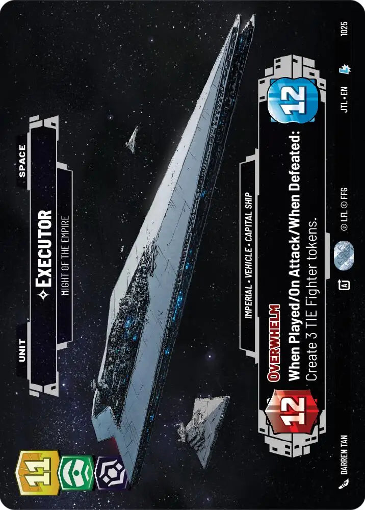 Executor - Might of the Empire (Prestige) (1025) [Jump to Lightspeed] - Star Wars: Unlimited Single