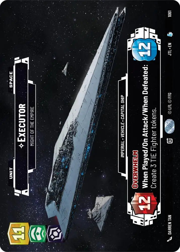 Executor - Might of the Empire (Prestige Foil) (1061) [Jump to Lightspeed] - Star Wars: Unlimited Single